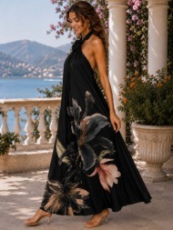 maxi φόρεμα με floral ...
