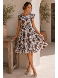 φλοράλ mini φόρεμα με ...