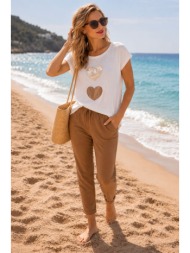 t-shirt με καρδιές – άσπρο | dress up άσπρο