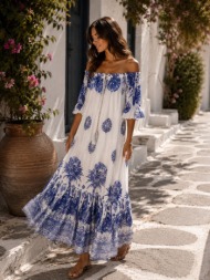boho maxi φόρεμα off ...