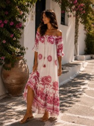 boho maxi φόρεμα off ...
