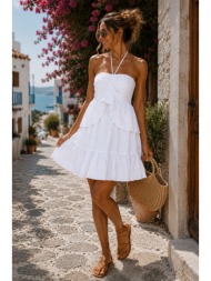 mini φόρεμα με βολάν  ...