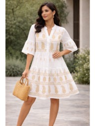 boho φόρεμα με κέντημα ...