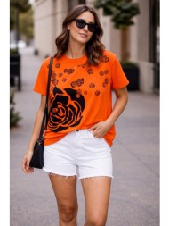 t-shirt με floral print ...