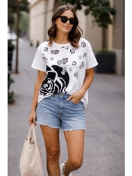 t-shirt με floral print ...