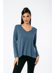 μπλουζα με βε πετρόλ