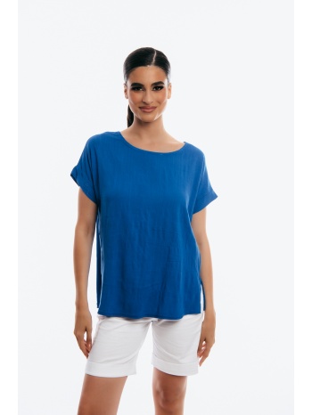 μπλουζα με κρεμαστο μπλε ρουά σε προσφορά