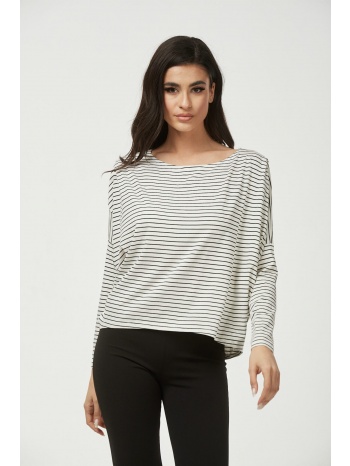μπλουζα ασυμμετρη ριγε μαύρη ρίγα σε προσφορά