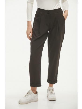 παντελονι υφασματινο με κουμπια μαύρο σε προσφορά