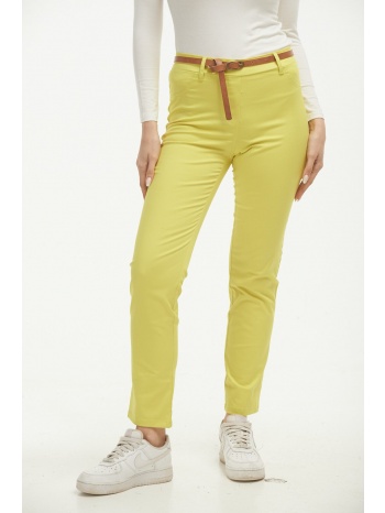 παντελονι με ζωνη lime σε προσφορά