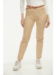 παντελονι με ζωνη μπεζ