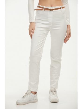 παντελονι με ζωνη άσπρο σε προσφορά