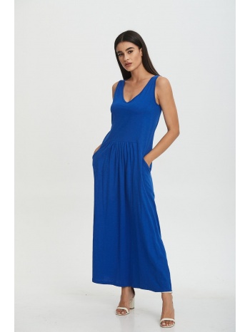 φορεμα μακρυ με βε μπλε ρουά σε προσφορά