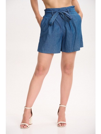 σορτς τζιν με ζωνη μπλε σε προσφορά