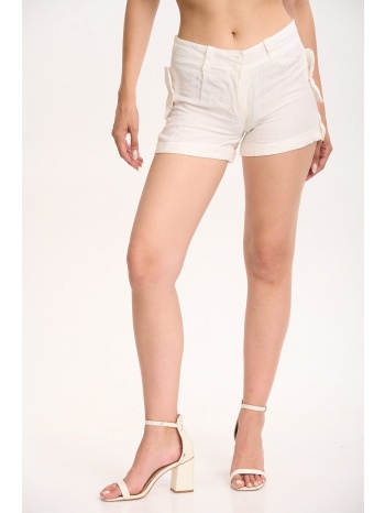 σορτς με εξωτερικες τσεπες άσπρο σε προσφορά