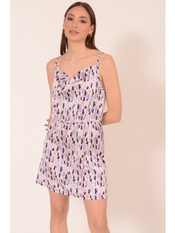 φορεμα ντραπε σατεν ρόζ σε προσφορά