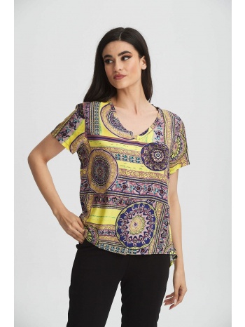 μπλουζα βε εμπριμε εμπριμέ κίτρινο σε προσφορά