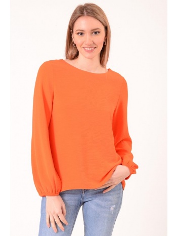 μπλουζα με δαντελα στην πλατη πορτοκαλί σε προσφορά