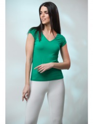 μπλουζα βε κοντο μανικι πράσινο