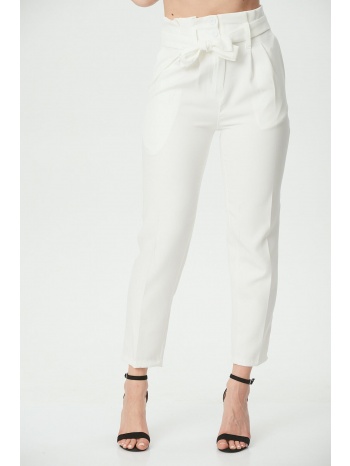 παντελονι με ζωνη ασπρο άσπρο σε προσφορά