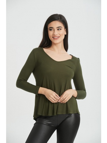 μπλουζα με βε χακί σε προσφορά