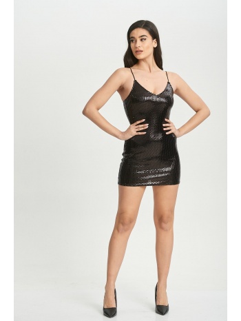 φορεμα τιραντα μπιζου μαύρο σε προσφορά