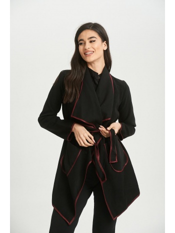 ζακετα καπα με ζωνη μαυρη μαύρο σε προσφορά