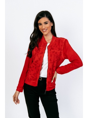 ζακετα με δαντελα κόκκινο
