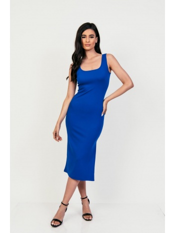 φορεμα ριπ με ανοιγμα μπλε ρουά σε προσφορά