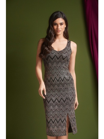 φορεμα αμανικο με βε εμπριμέ μαύρο σε προσφορά