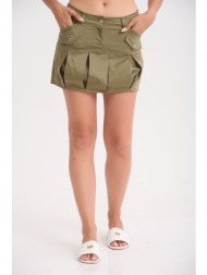 φουστα mini χακί