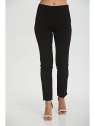 παντελονι κρεπ με φερμουαρ μαύρο