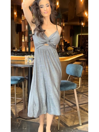 φορεμα lurex με δεσιμο στο στηθος ασημί σε προσφορά