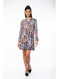 φορεμα με κουμπια λεοπαρ ...