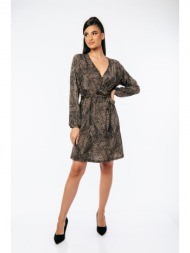 φορεμα κρουαζε με ζωνη ...