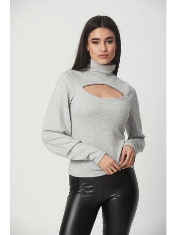 μπλουζα ζιβαγκο με τρυπα γκρι γκρι σε προσφορά