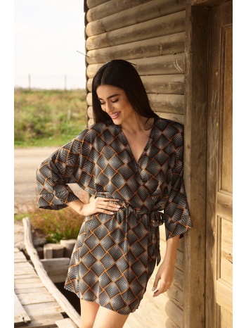 φορεμα εμπριμε ζορζετα γκρι σε προσφορά