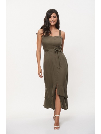 φορεμα μαξι χακι χακί σε προσφορά