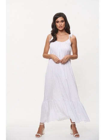 φορεμα με τιραντα μακρυ άσπρο σε προσφορά