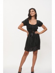 φορεμα με σουρες μαυρο ...