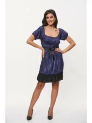 φορεμα με σουρες μοβ