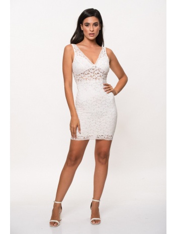 φορεμα κοντο με δαντελα σιέλ σε προσφορά