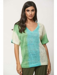 μπλουζα με βε κοντομανικη πράσινο