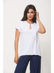 μπλουζα με τσεπακι άσπρο