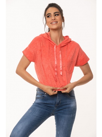 μπλουζα πετσετε κοντη πορτοκαλι πορτοκαλί σε προσφορά