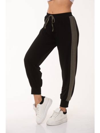 παντελονι με λαστιχο και φασα μαυρο μαύρο σε προσφορά