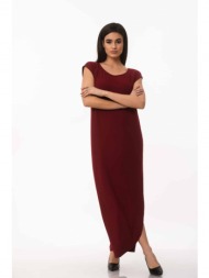 φορεμα μακρυ ριπ mπορντό