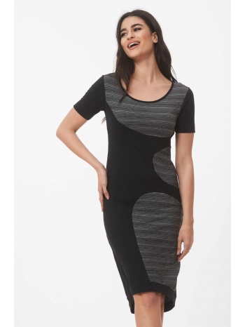 φορεμα διχρωμο mαύρο σε προσφορά