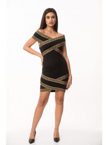 φορεμα εξω ωμοι mαύρο σε προσφορά