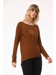 μπλουζα με τυπωμα καφέ